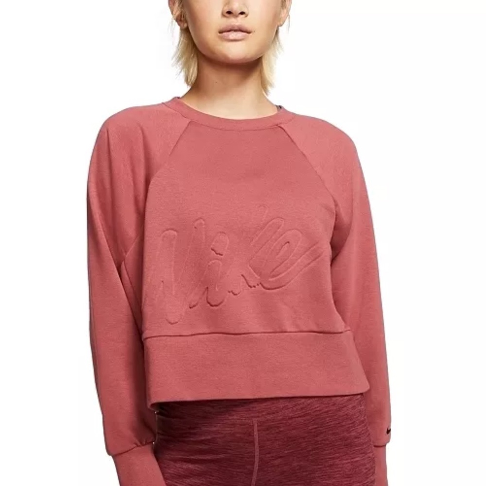 Nike Women's Rose Crewneck Sweatshirt with Embossed Logo